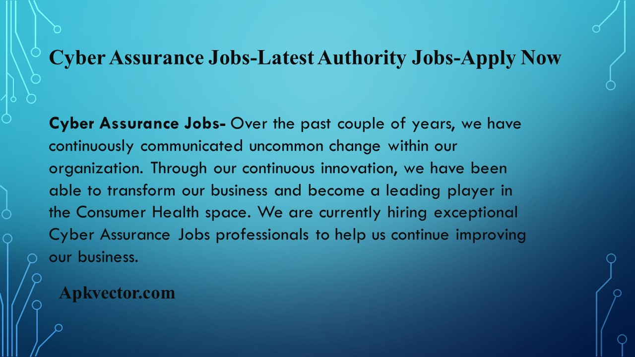 Cyber Assurance Jobs